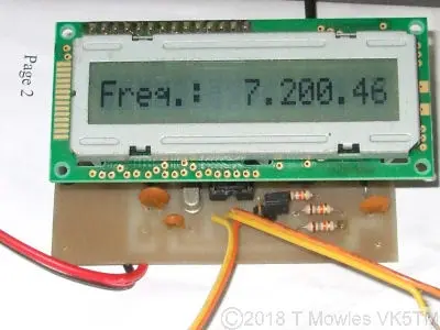 Frequency meter connected and working