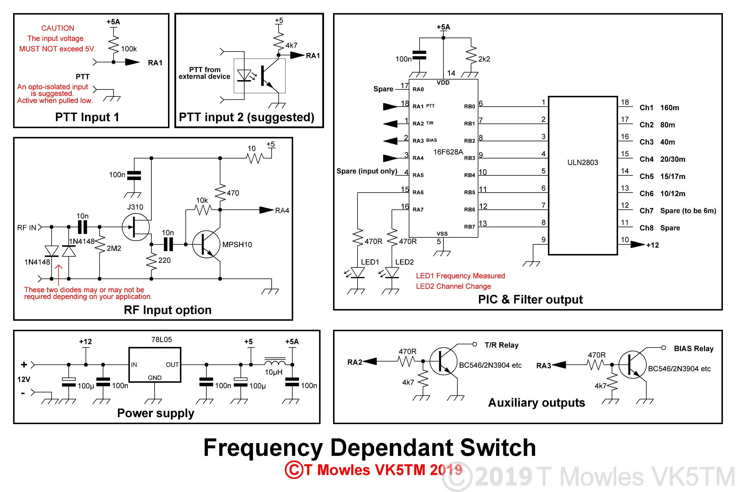 Frequency Dependant Switch schematic